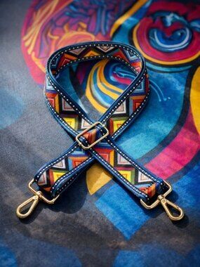 Boho Chic Colorful 🌈 Adjustable Shoulder Strap for Bags, Guitars & More 🌟